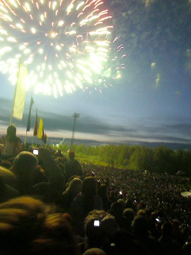 Fireworks in Snezhinsk, Russia