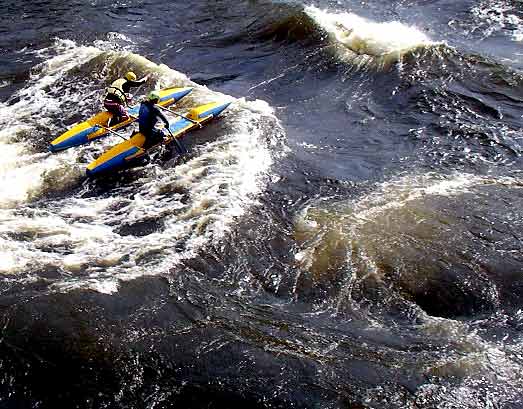 Rafting Down Vuoksa River, Karelia