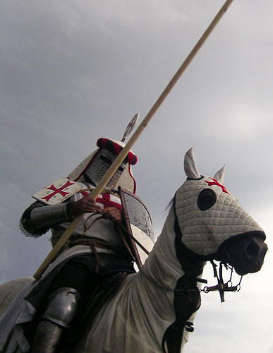 Medieval Crusader on Horse