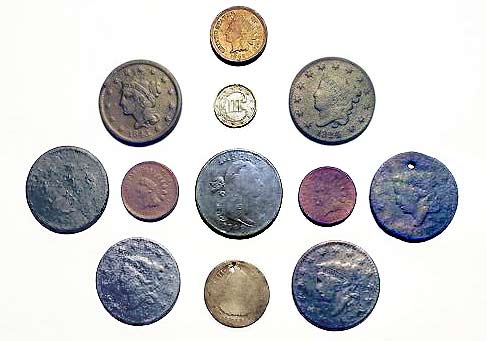 Coins Found At White Spots