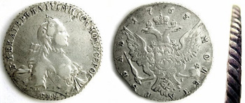 1763 1 Rouble,Catherine II