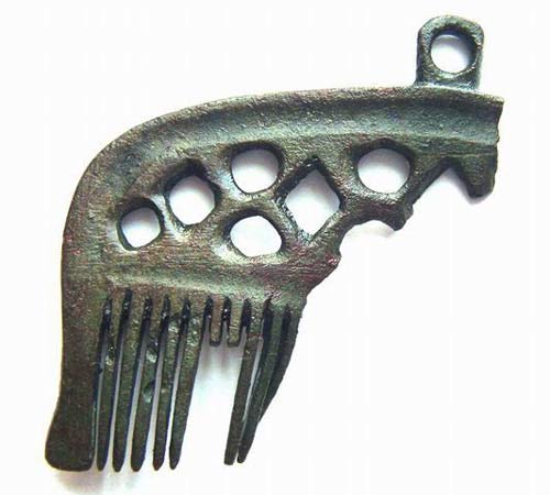 Medieval Bronze Hair Comb circa 1600s