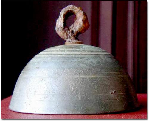 Large Pewter Sleigh Bell ca. 1700s