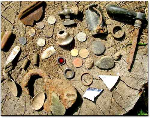 Various Relics and Coins circa 17th-19th Centuries Various