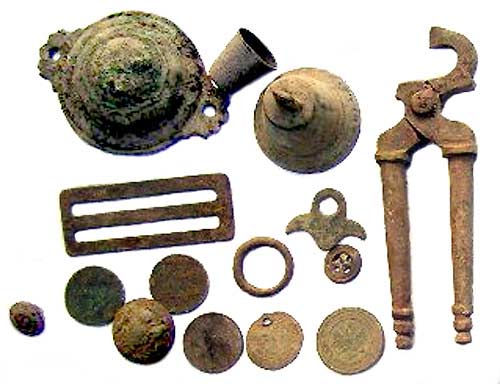Various Relics and Coins circa 17th-19th Centuries Various