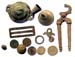 Various Artifacts and Coins circa 17th-19th Centuries Various Relics