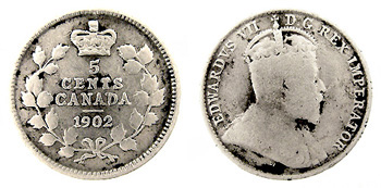 1902 5 Cents,Canada