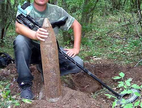 WW2 Unexploded Artillery Projectile