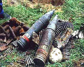WW2 Artillery Projectiles and Gun Shells