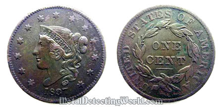 1837 Large Cent