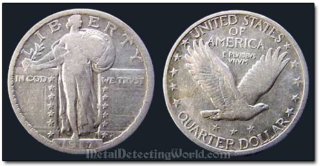 1917 Standing Liberty Quarter, Variety 2