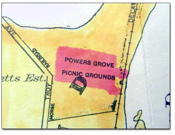 Fragment Of 1929 Map Of Hudson Valley