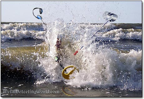 Hit by Wave while Surf Hunting