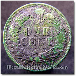 Dirt Encrustation on a Coin