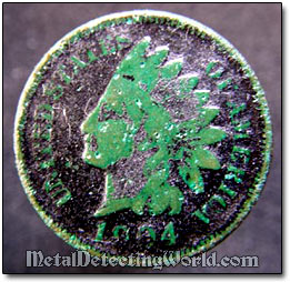 Dirt-Encrusted Bronze Coin