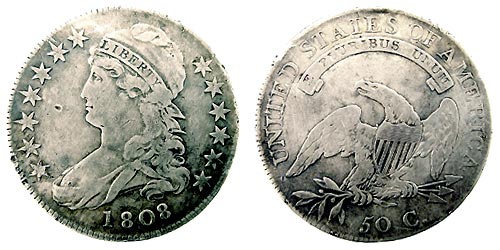 1808 Capped Bust Half Dollar