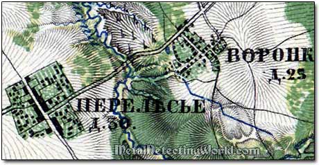 A Fragment of 1860 Russian Large-Scale Map