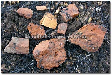 Brick Fragments Found at Metal Detecting Hunt Site