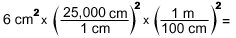 Equation for Calculating Area from Map Measurements