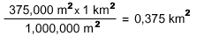 Equation for Converting Square Meters to Square Kilometers