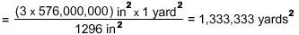 Calculating Area from Map Measurements in English Units