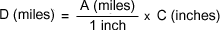 Formula for Calculating Ground Distance in Miles