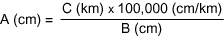 Formula for Converting Lexical Scale to RF in centimeters