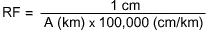 Formula for Converting Lexical Scale to RF in Kilometers