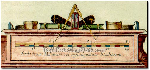 Historic Bar Scale with Compass