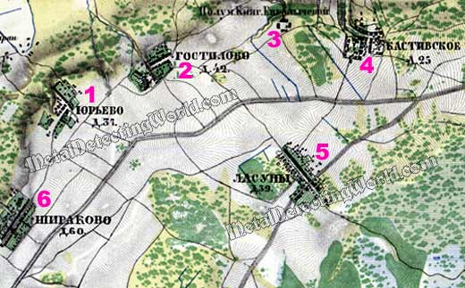 Historic 1860 Military-Topographic Map