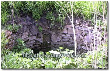 A Old Stone-Inlaid Well