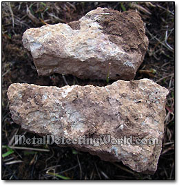 Shale Stone Fragments Found at Metal Detecting Hunt Site