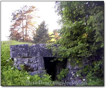 Underground Stone-Inlaid Root Cellar Scandinavian Type