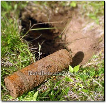 WW2 Unexploded Artillery Projectile