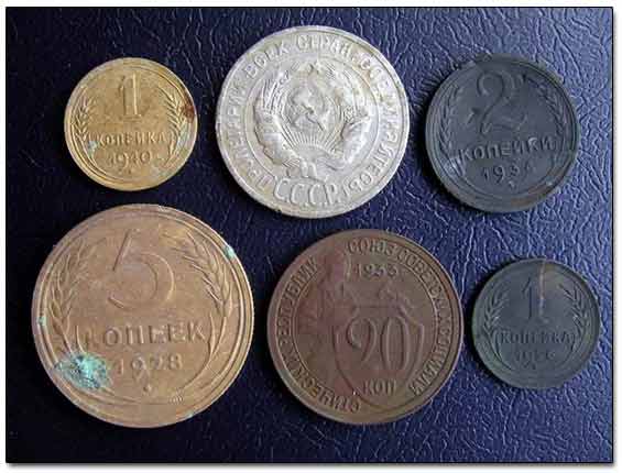Soviet Coins Dug At Both Sites