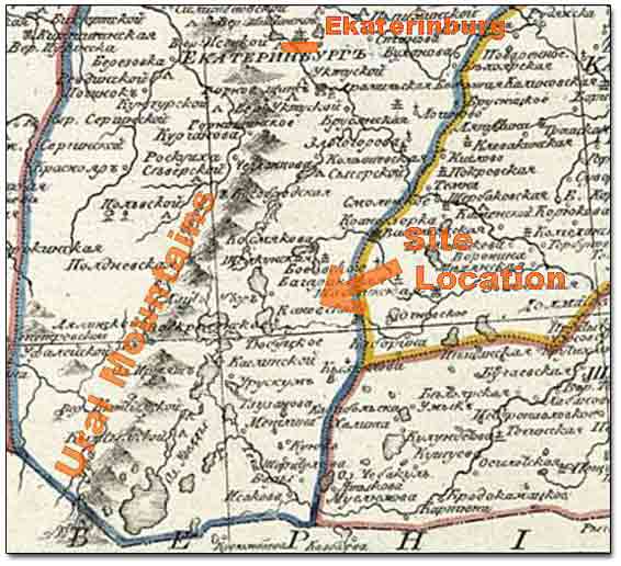 A Fragment Of 1889 Map Of Russian Empire