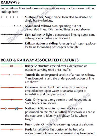 07 - Topographic Symbols and Explanations of Road and Railroad Features