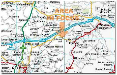 Road Map Of Wyltshire