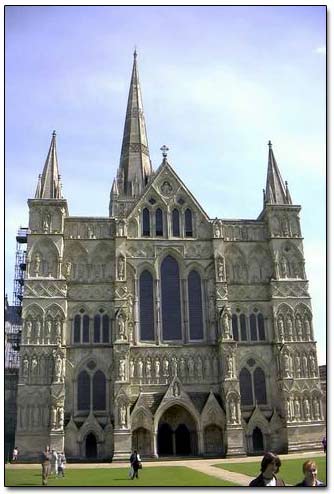 Salisbury Cathedral's Facade
