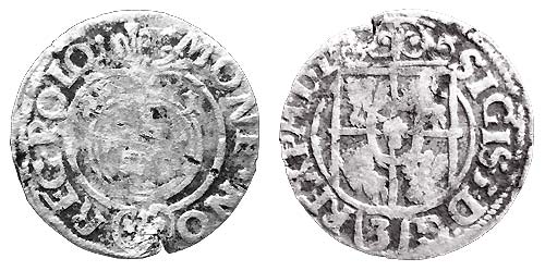 1625 3 Poltorak Coin, Sigismund III