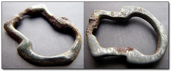 Medieval Bronze Shoe Buckle AD III-V