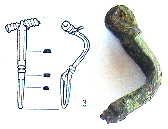 Cross-Bow Bronze Fibula Fragment