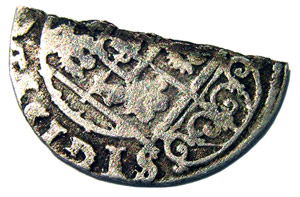 1625 3 Poltorak Silver Half-Coin (Cob)