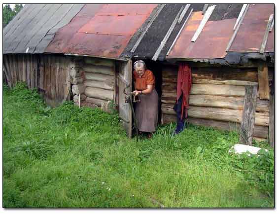 Grandma Is Taking Her Scythe Out Of The Shed