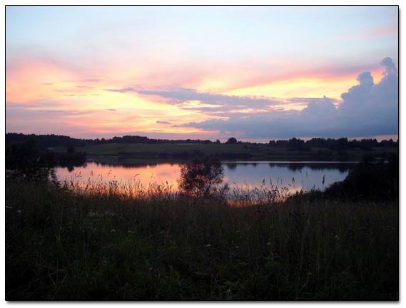 Sunset On Lake Slavui
