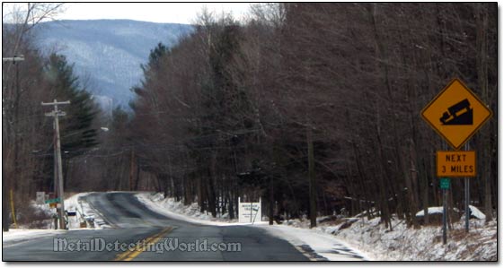 Descending on Rt 2 Going East Towards Petersburg Township