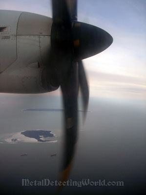 Flying over Baltic Sea