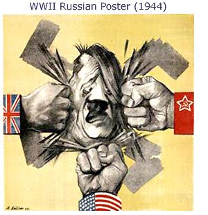 WW2 Russian Poster, circa 1944