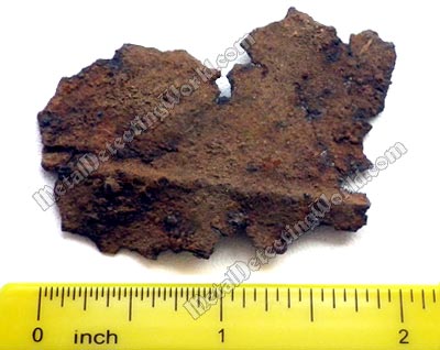 Rusty Iron Roofing Fragment
