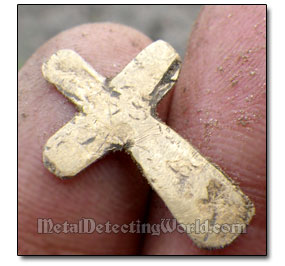 Gold Pectoral Crucifix Found with XP Deus